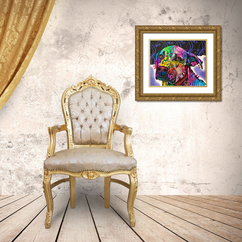 Expression Gold Ornate Wood Framed Art Print with Double Matting by Dean Russo Collection