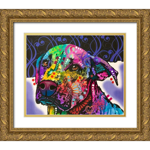 Expression Gold Ornate Wood Framed Art Print with Double Matting by Dean Russo Collection