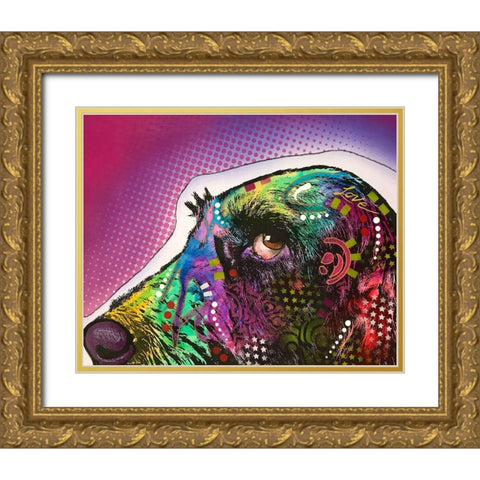 Sneek Peek 1 Gold Ornate Wood Framed Art Print with Double Matting by Dean Russo Collection