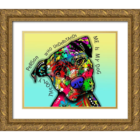 The Only Person Gold Ornate Wood Framed Art Print with Double Matting by Dean Russo Collection
