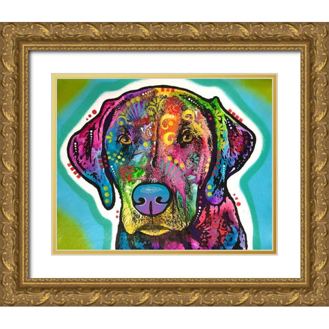 What Now Gold Ornate Wood Framed Art Print with Double Matting by Dean Russo Collection