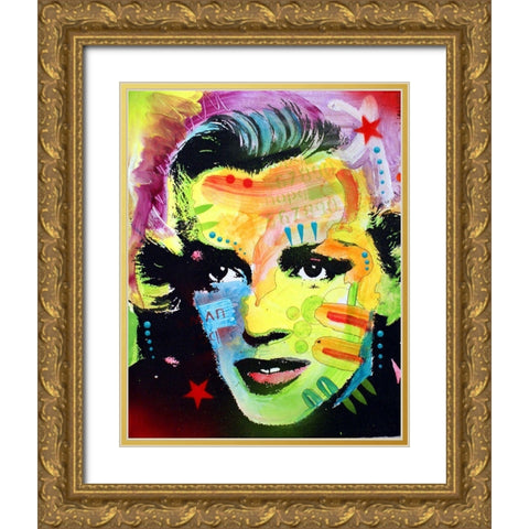 Marilyn Monroe I Gold Ornate Wood Framed Art Print with Double Matting by Dean Russo Collection