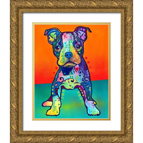 On My Own Gold Ornate Wood Framed Art Print with Double Matting by Dean Russo Collection