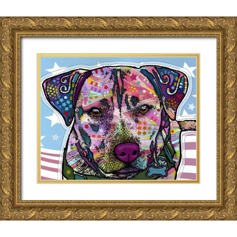 Dakota Gold Ornate Wood Framed Art Print with Double Matting by Dean Russo Collection