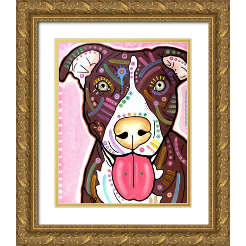 Bliss Gold Ornate Wood Framed Art Print with Double Matting by Dean Russo Collection