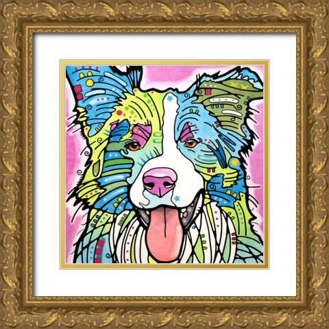 Colly Gold Ornate Wood Framed Art Print with Double Matting by Dean Russo Collection