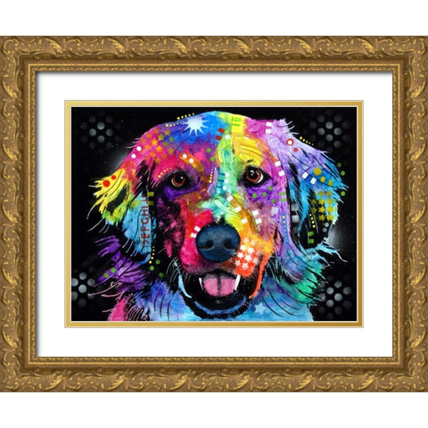 Golden Gold Ornate Wood Framed Art Print with Double Matting by Dean Russo Collection