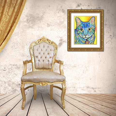 Vintage Maya Gold Ornate Wood Framed Art Print with Double Matting by Dean Russo Collection