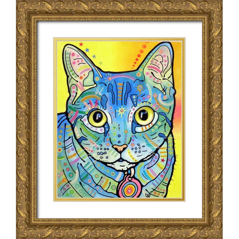 Vintage Maya Gold Ornate Wood Framed Art Print with Double Matting by Dean Russo Collection