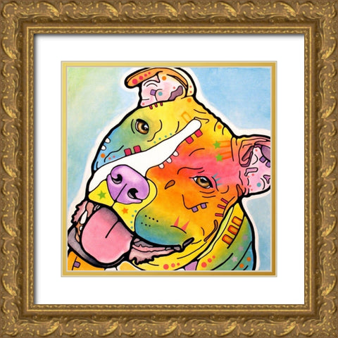 Skittles Gold Ornate Wood Framed Art Print with Double Matting by Dean Russo Collection