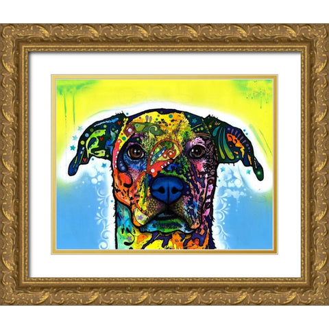 Fiesta Gold Ornate Wood Framed Art Print with Double Matting by Dean Russo Collection