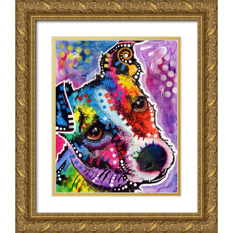 Dreamy Jack Gold Ornate Wood Framed Art Print with Double Matting by Dean Russo Collection