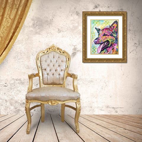 All The Love Gold Ornate Wood Framed Art Print with Double Matting by Dean Russo Collection