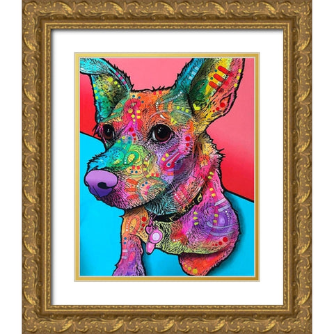 Jack Gold Ornate Wood Framed Art Print with Double Matting by Dean Russo Collection