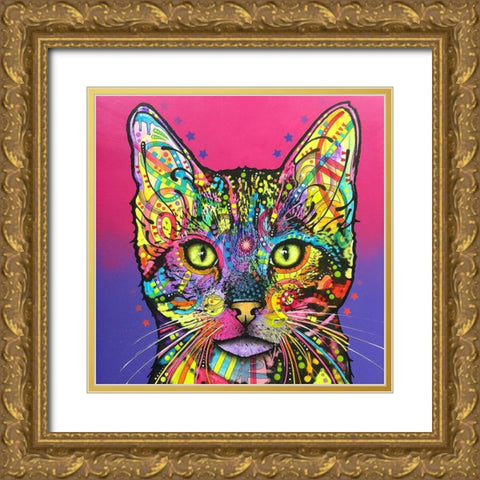 Shiva Gold Ornate Wood Framed Art Print with Double Matting by Dean Russo Collection