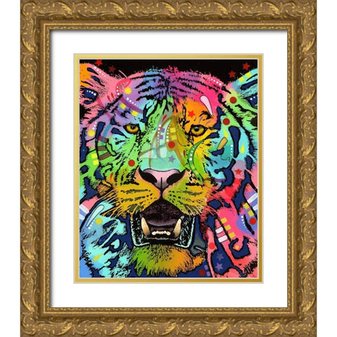 Wild Gold Ornate Wood Framed Art Print with Double Matting by Dean Russo Collection