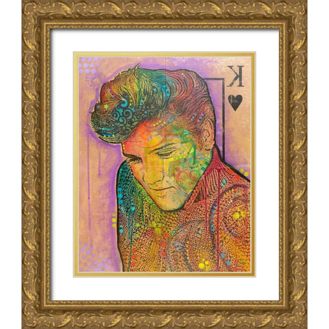 Purple King Gold Ornate Wood Framed Art Print with Double Matting by Dean Russo Collection