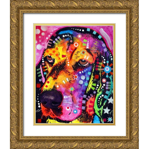 Blossom Gold Ornate Wood Framed Art Print with Double Matting by Dean Russo Collection