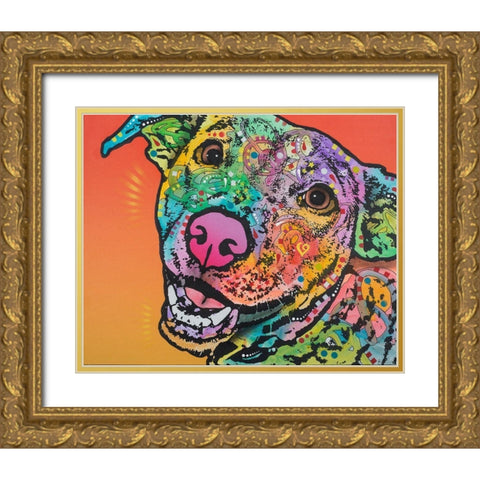 Wyatt Gold Ornate Wood Framed Art Print with Double Matting by Dean Russo Collection