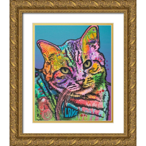Tigger Gold Ornate Wood Framed Art Print with Double Matting by Dean Russo Collection