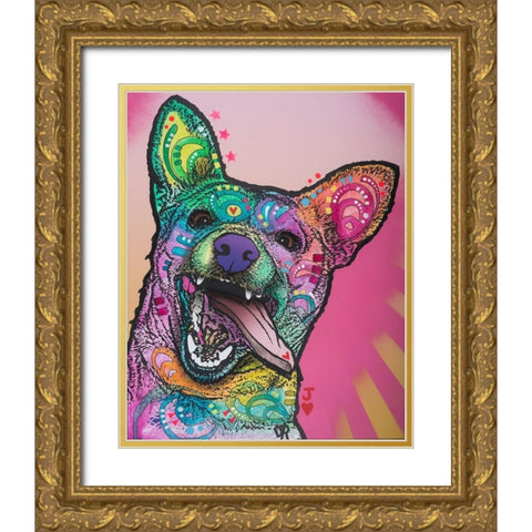 Jack Gold Ornate Wood Framed Art Print with Double Matting by Dean Russo Collection