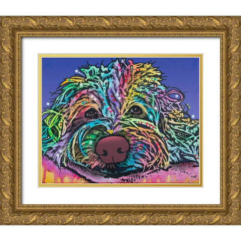 La Lou 6 Gold Ornate Wood Framed Art Print with Double Matting by Dean Russo Collection