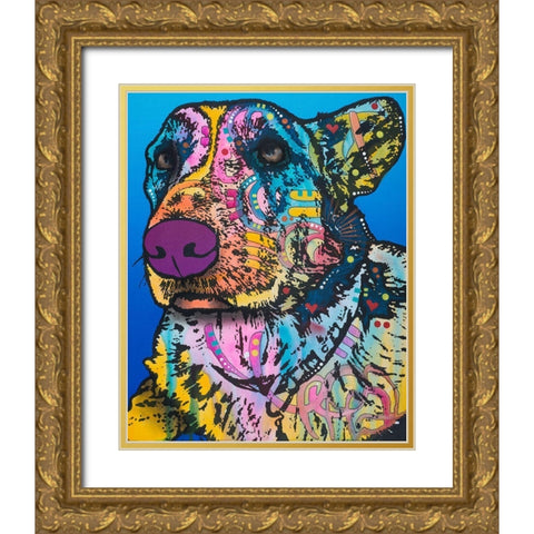 Walter 12 Gold Ornate Wood Framed Art Print with Double Matting by Dean Russo Collection