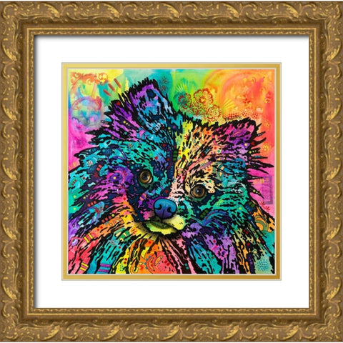 Dasher Gold Ornate Wood Framed Art Print with Double Matting by Dean Russo Collection