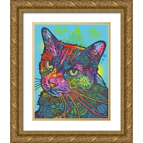 Zeus Gold Ornate Wood Framed Art Print with Double Matting by Dean Russo Collection