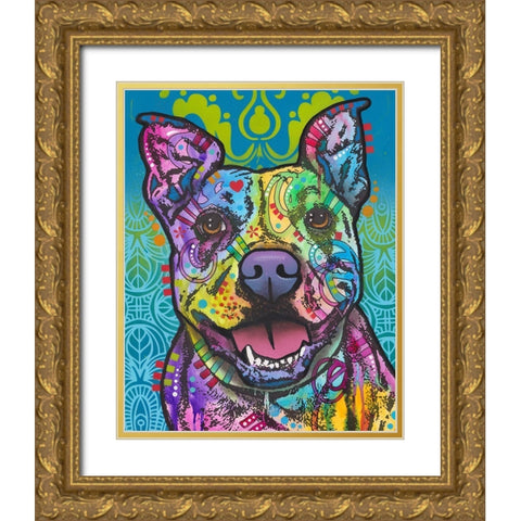 Butters Gold Ornate Wood Framed Art Print with Double Matting by Dean Russo Collection