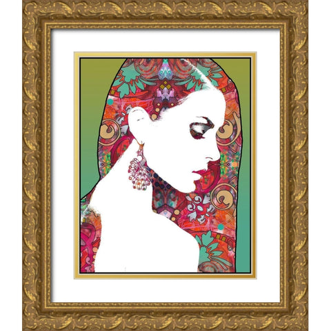 Majestic Gold Ornate Wood Framed Art Print with Double Matting by Dean Russo Collection