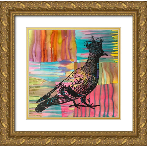 King Of The Free World Gold Ornate Wood Framed Art Print with Double Matting by Dean Russo Collection