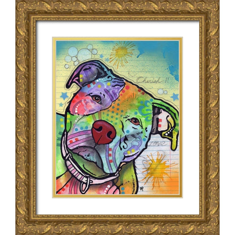 Scholar Gold Ornate Wood Framed Art Print with Double Matting by Dean Russo Collection