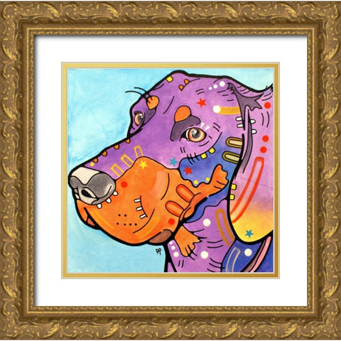 Hunter Gold Ornate Wood Framed Art Print with Double Matting by Dean Russo Collection