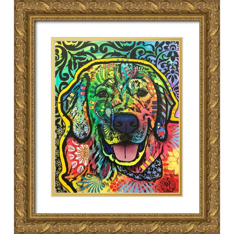 Mikey  Gold Ornate Wood Framed Art Print with Double Matting by Dean Russo Collection