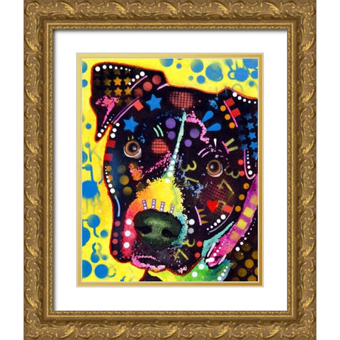 B2 Gold Ornate Wood Framed Art Print with Double Matting by Dean Russo Collection