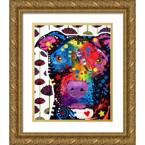 Mortar Gold Ornate Wood Framed Art Print with Double Matting by Dean Russo Collection