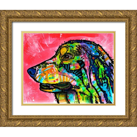 Quinn Gold Ornate Wood Framed Art Print with Double Matting by Dean Russo Collection