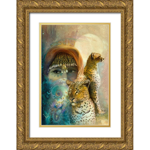 The Sentinels Gold Ornate Wood Framed Art Print with Double Matting by Lund, Denton