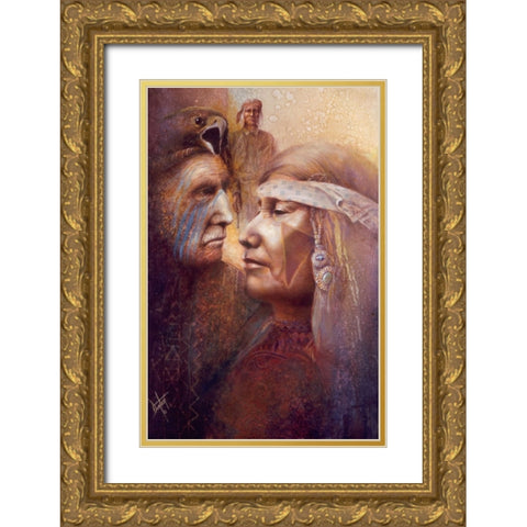 Proud Heritage Gold Ornate Wood Framed Art Print with Double Matting by Lund, Denton
