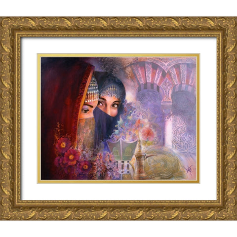 The Marketplace Gold Ornate Wood Framed Art Print with Double Matting by Lund, Denton