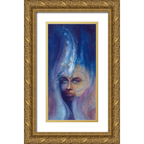 Higher Vision Gold Ornate Wood Framed Art Print with Double Matting by Lund, Denton