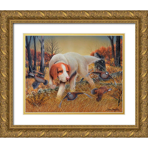 First Point Gold Ornate Wood Framed Art Print with Double Matting by Engler, Don