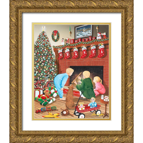 Believe Gold Ornate Wood Framed Art Print with Double Matting by Engler, Don