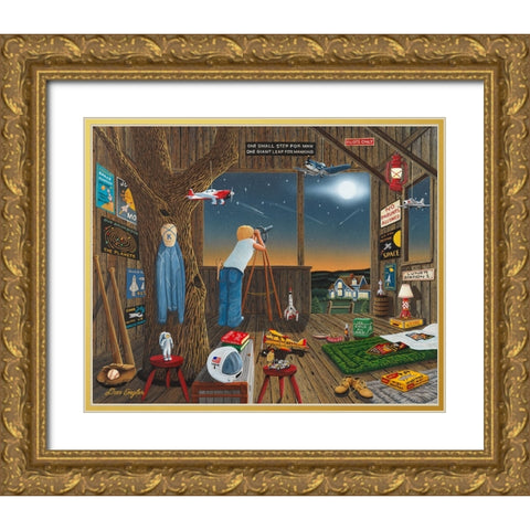 Not Just A Dream Gold Ornate Wood Framed Art Print with Double Matting by Engler, Don