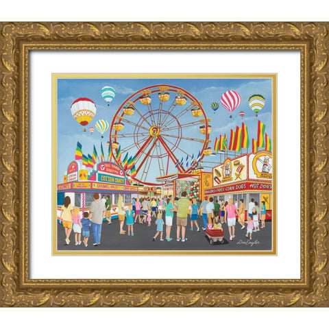 County Fair Gold Ornate Wood Framed Art Print with Double Matting by Engler, Don