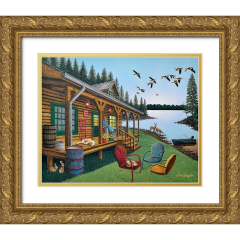 Break of day Gold Ornate Wood Framed Art Print with Double Matting by Engler, Don