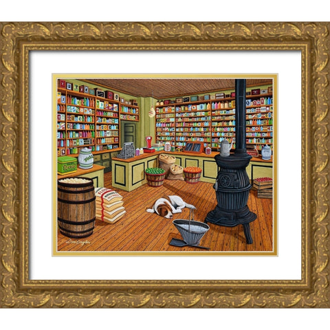 Anything You Need Gold Ornate Wood Framed Art Print with Double Matting by Engler, Don