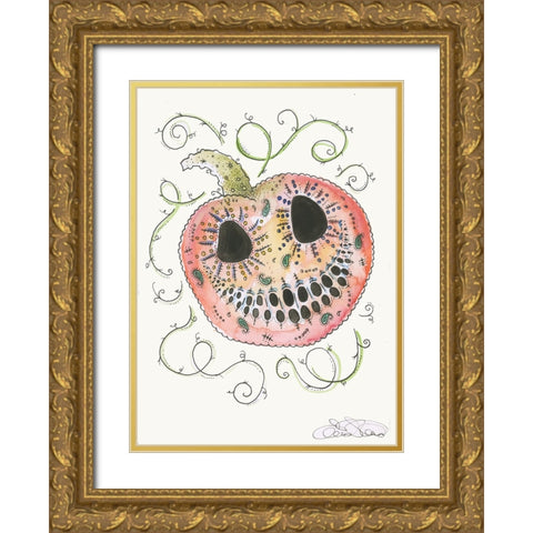 041a Gold Ornate Wood Framed Art Print with Double Matting by Steel, Emma