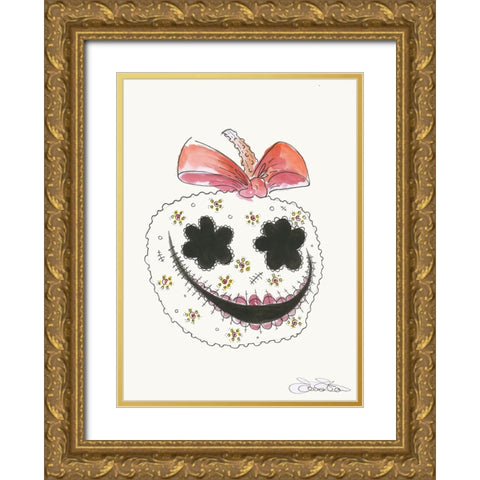 042a Gold Ornate Wood Framed Art Print with Double Matting by Steel, Emma